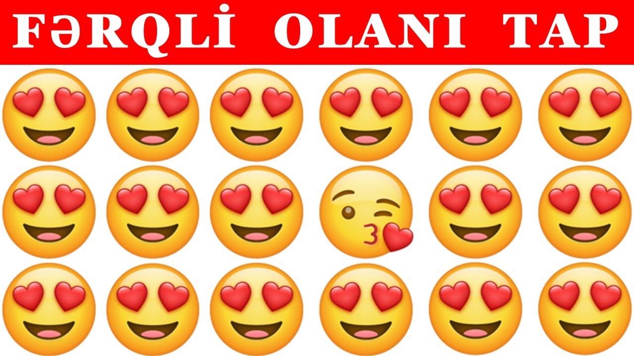 Fərqli olanı tap I M&uuml;şahidə qabiliyyətini yoxla I Fərqi tap oyunu