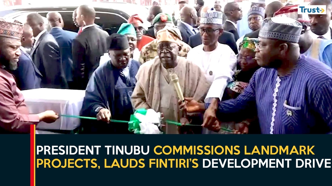 President Tinubu Commissions Landmark Projects, Lauds Fintiri’s Development Drive