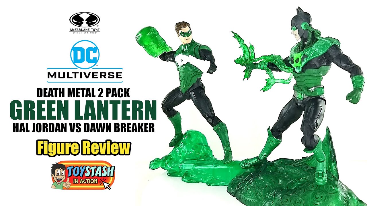 McFarlane Green Lantern 2 Pack - Hal Jordan vs Dawn Breaker Figure Review!