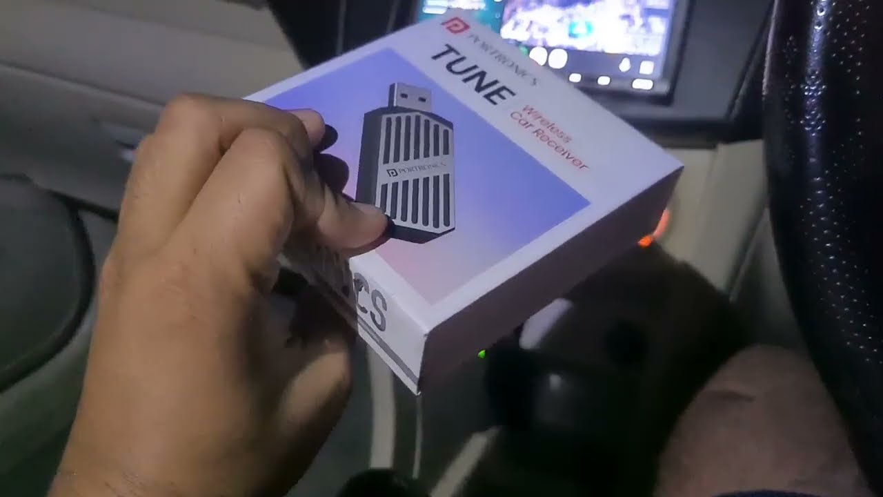 Portronics tune wired to wireless adapter / receiver | wired to wireless apple carplay andriod auto