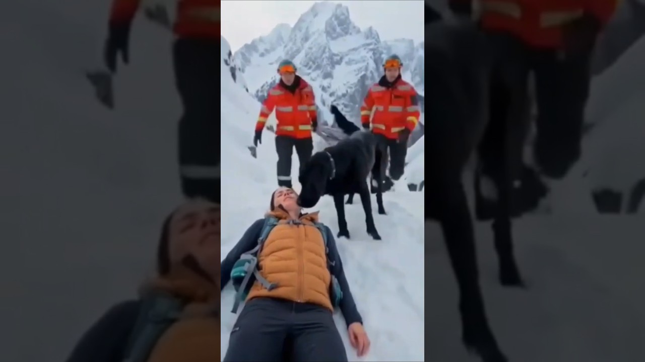 The Black Dog Story | Loyal Dog Rescues His Owner From Snow Mountain Cliff