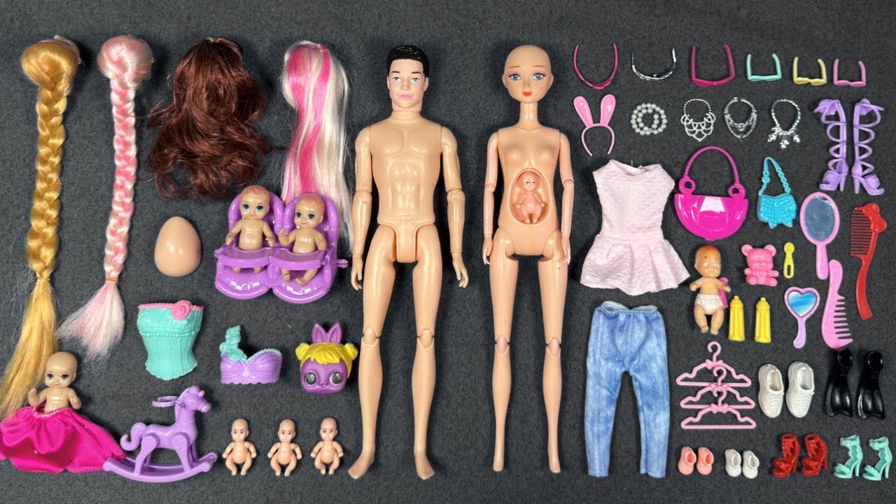 14 Minutes Satisfying with Unboxing Barbie Family Playset, Cute Doll Toys Set ASMR | Review Toys 