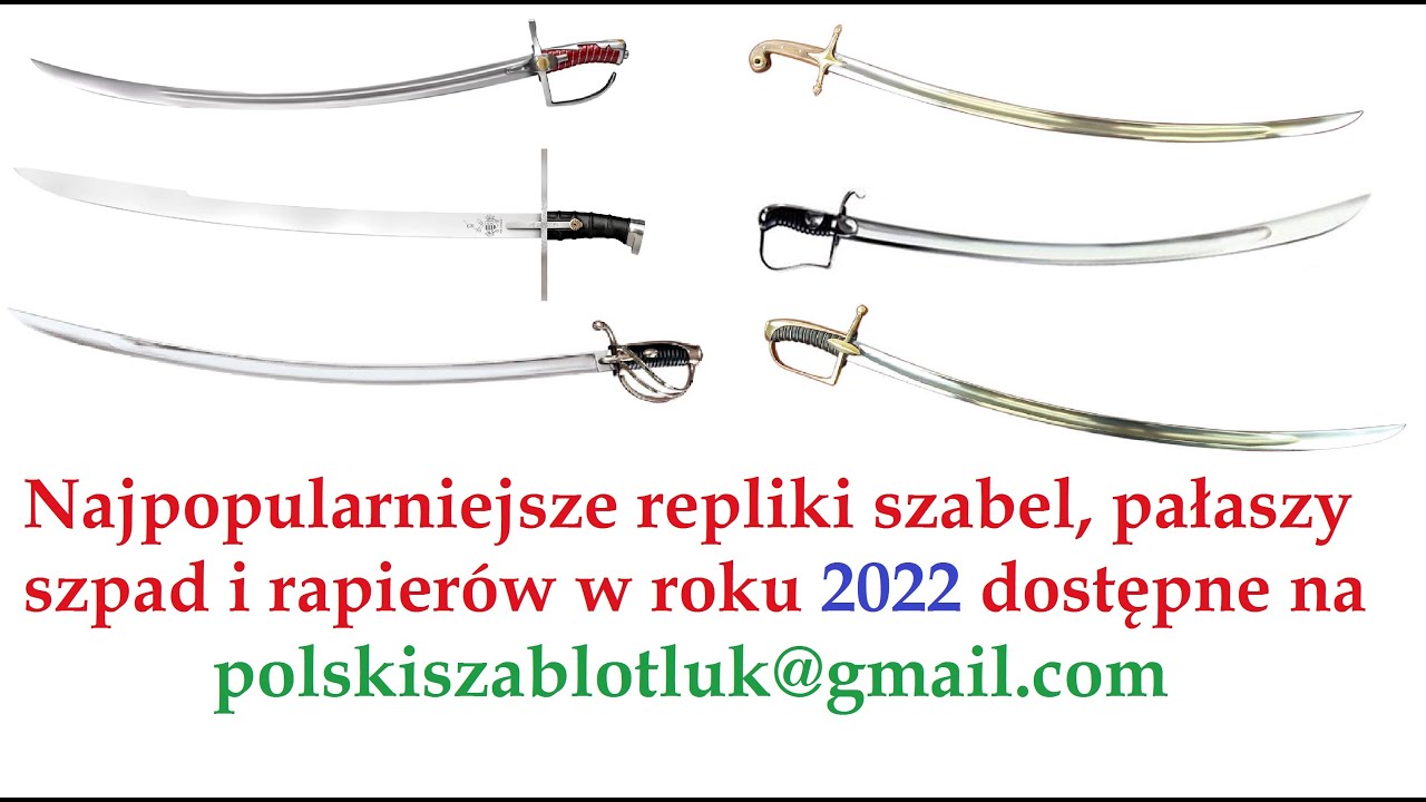 Najpopularniejsze repliki: szabel, szpad, pałaszy i rapierów w roku 2022