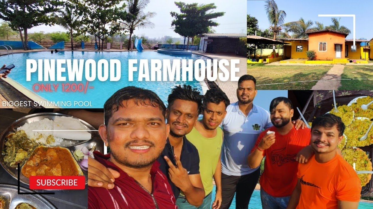 pinewood farmhouse titwala biggest swimming pool near Thane to / Rate starts Rs1200 per person 2024