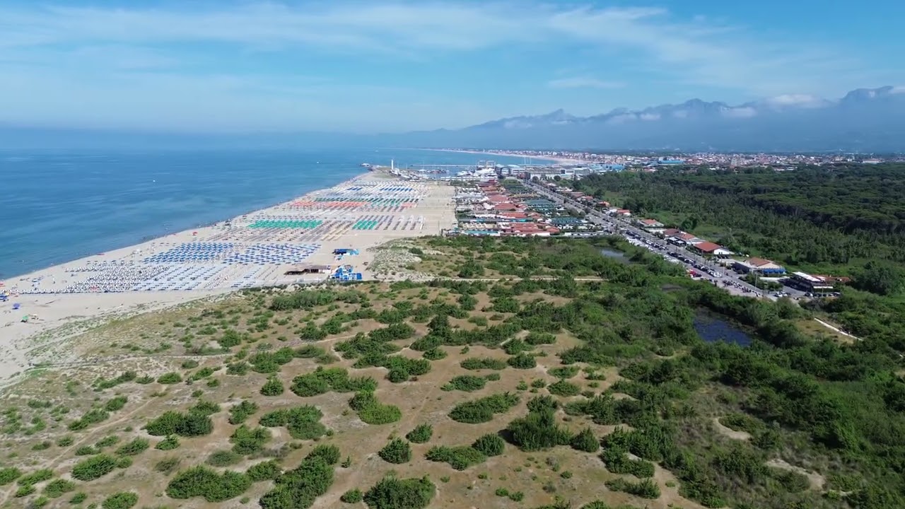 Viareggio Italy Drone Shot