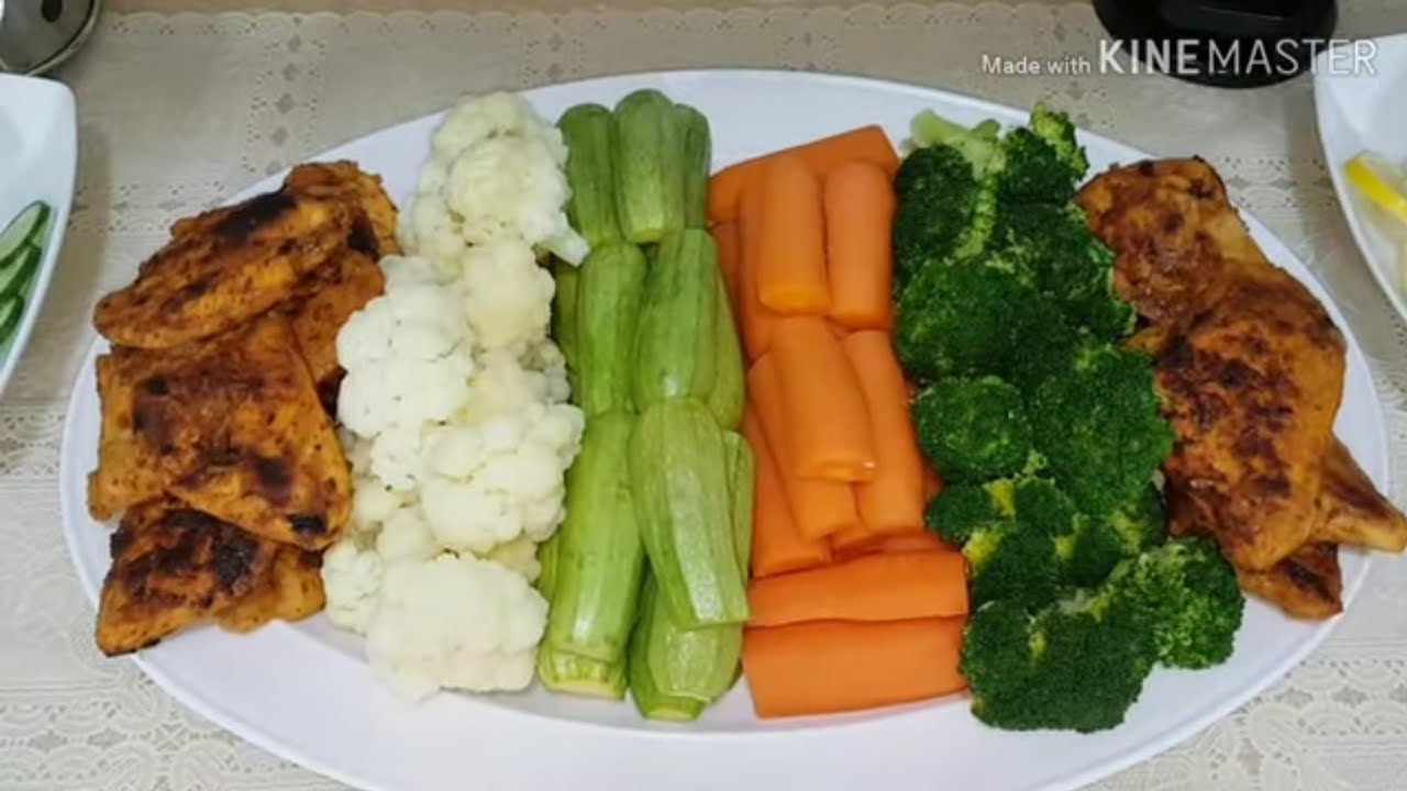 أحلى أستيك دجاج 🐔مع الخضار🥒 وشوربة الخضار 🥦🥕