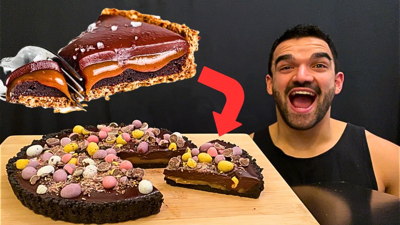 ASMR MUKBANG NUTELLA & OREO TART, SALTED CARAMEL CHOCOLATE TART, SWEET DESSERT, EATING SOUNDS