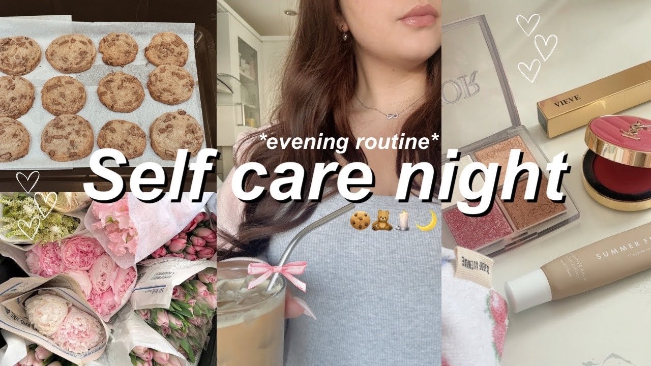Summer self care night routine 🕯💌 Skincare, baking, mindful activities & evening rituals