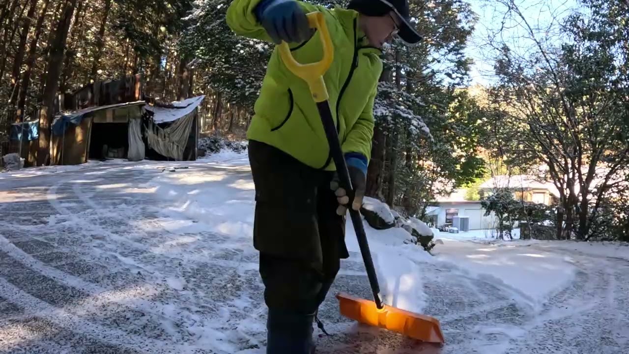 1月22日 必要最小限の雪掻き