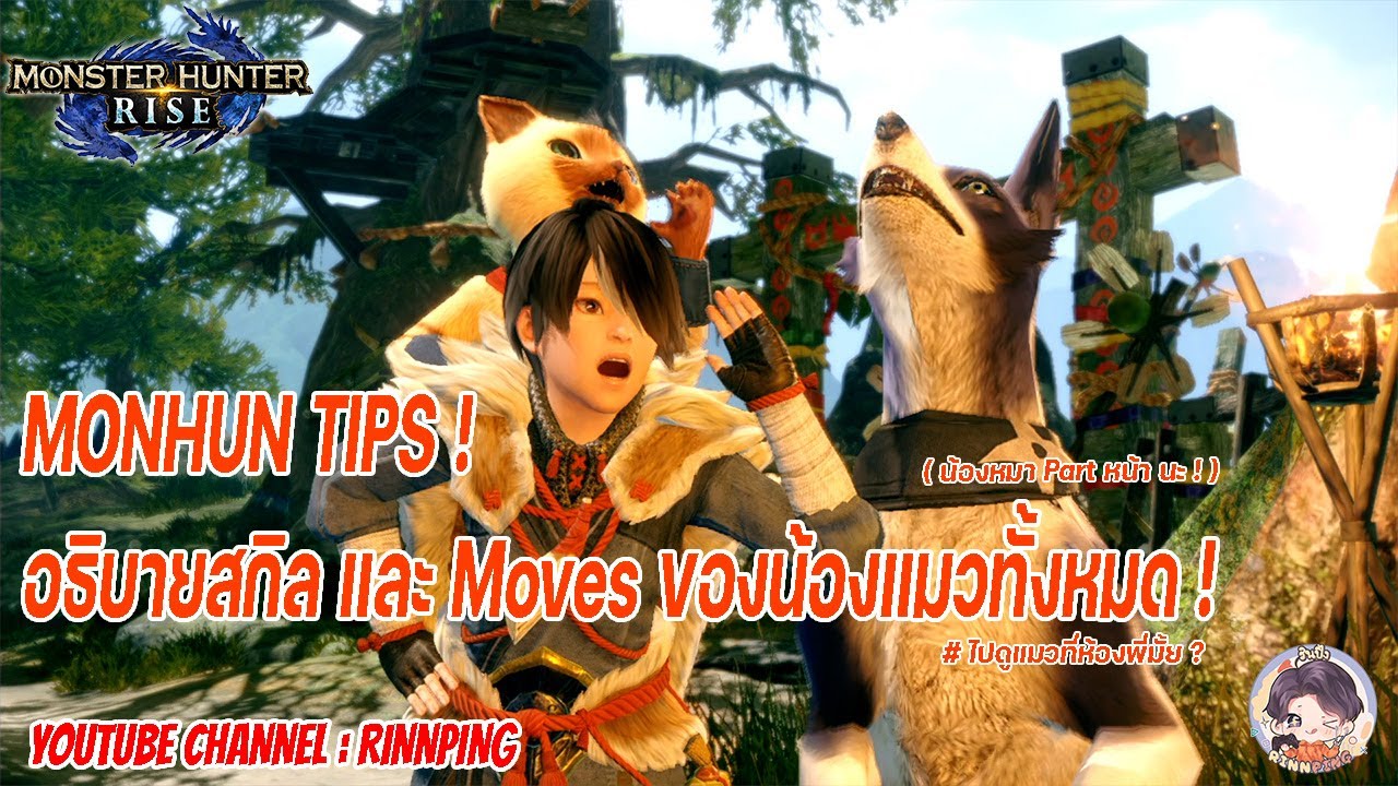【MHR】Palicoes Tips - แมวเหมี๋ยวนั้น สำคัญไฉน ? - (แนะนำและอธิบายสกิลของน้องแมวทั้งหมด)
