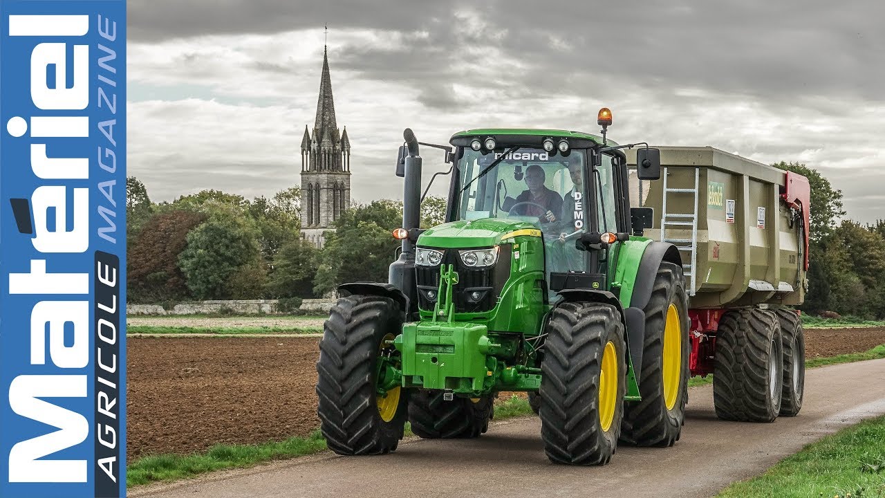 Test drive John Deere 6145M by Matériel Agricole