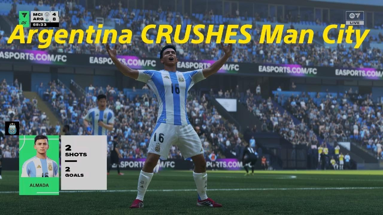 FC26 - Argentina vs Manchester City - 11 Goals Smashed
