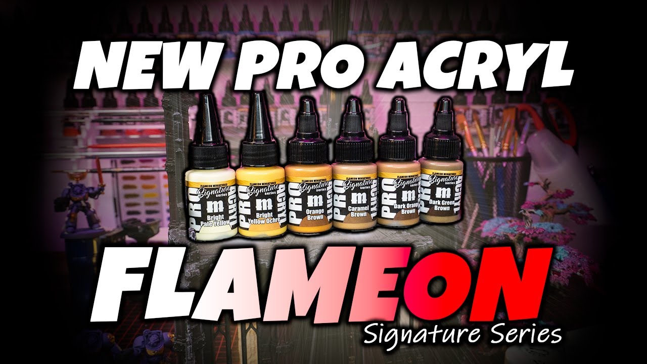 NEW Monument Hobbies Pro Acryl Signature Series Flameon Miniatures Paint Set Review!