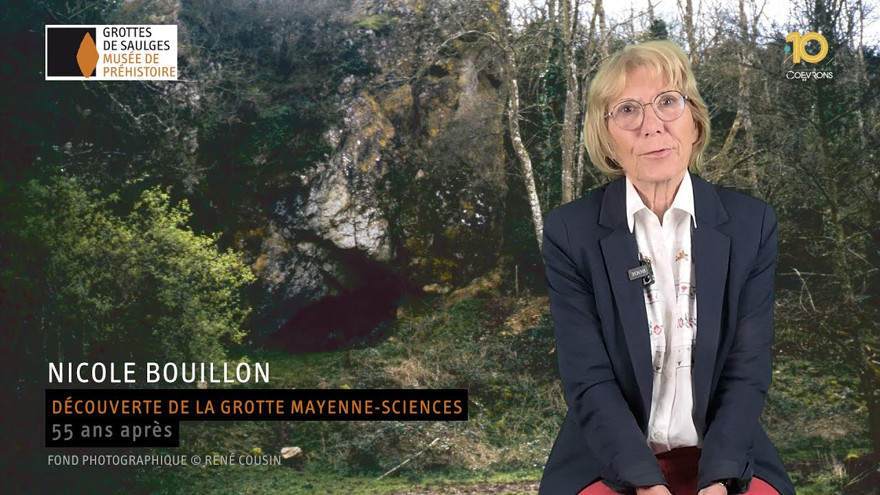 Nicole Bouillon, découverte de la Grotte Mayenne-Sciences à Saulges, 55 ans après