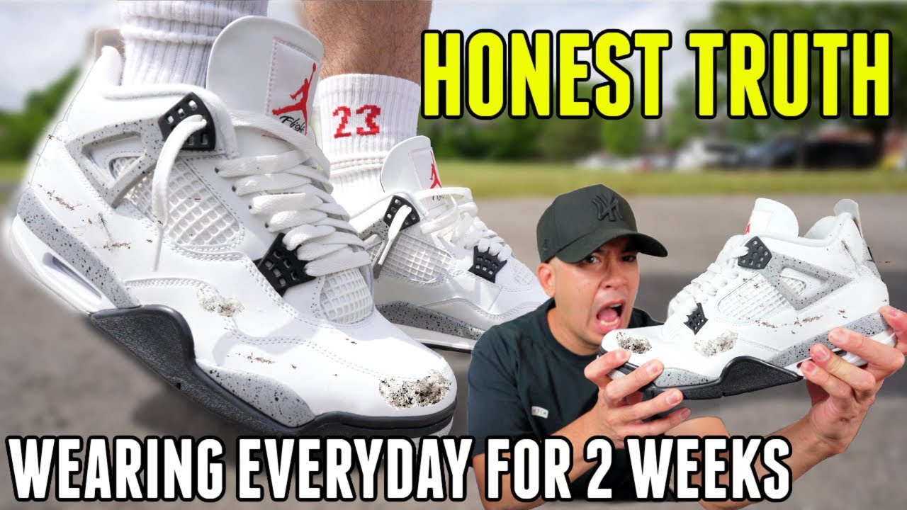 WEAR TEST JORDAN WHITE CEMENT WEARING EVERYDAY FOR 2 WEEKS | SIZING, COMFORT, DURABILITY