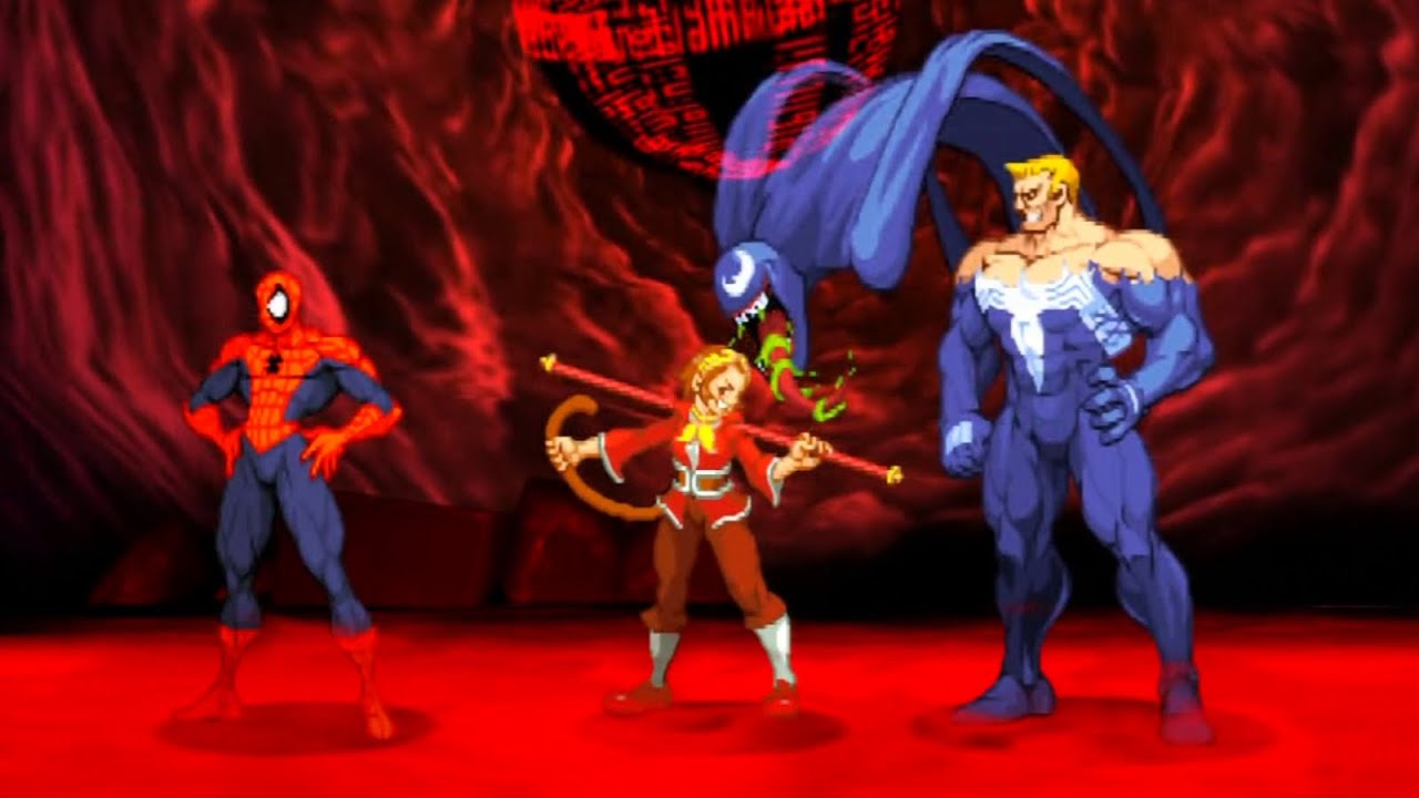 Marvel VS Capcom 2 - Spider-Man/Sonson/Venom - Expert Difficulty Playthrough