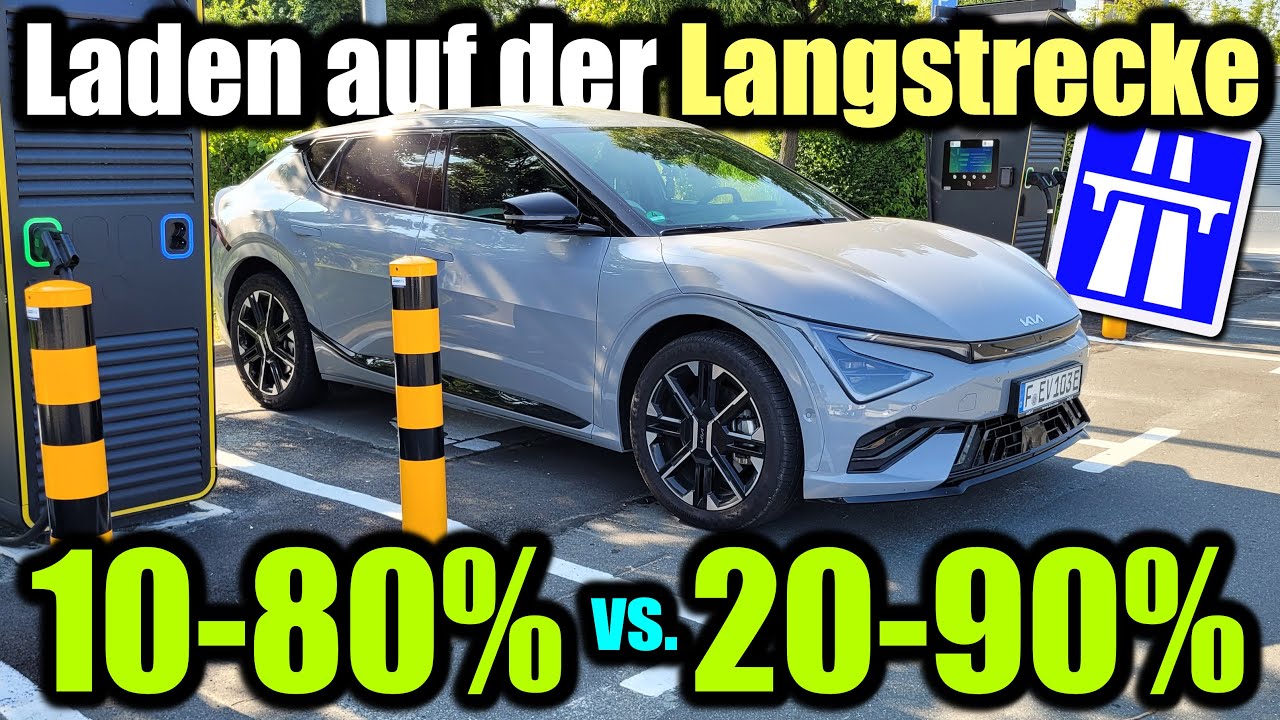 Kia EV6 AWD GT-line 2025: Schnellladen auf der Langstrecke - Test Daten Infos Review Meinung deutsch