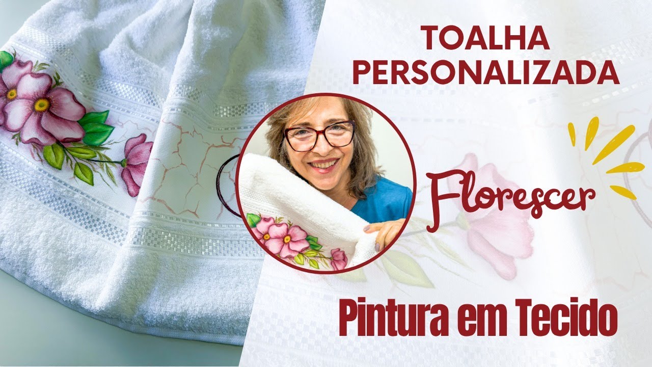 GANHE DINHEIRO PERSONALIZANDO TOALHAS. Aprenda pintar toalhas de forma fácil - EP 240