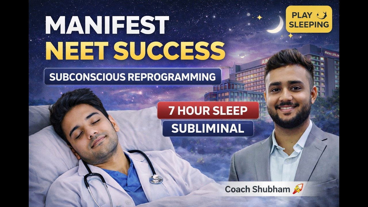 NEET Success While You Sleep | 7 Hour Subconscious Reprogramming Subliminal  |  Coach Shubham