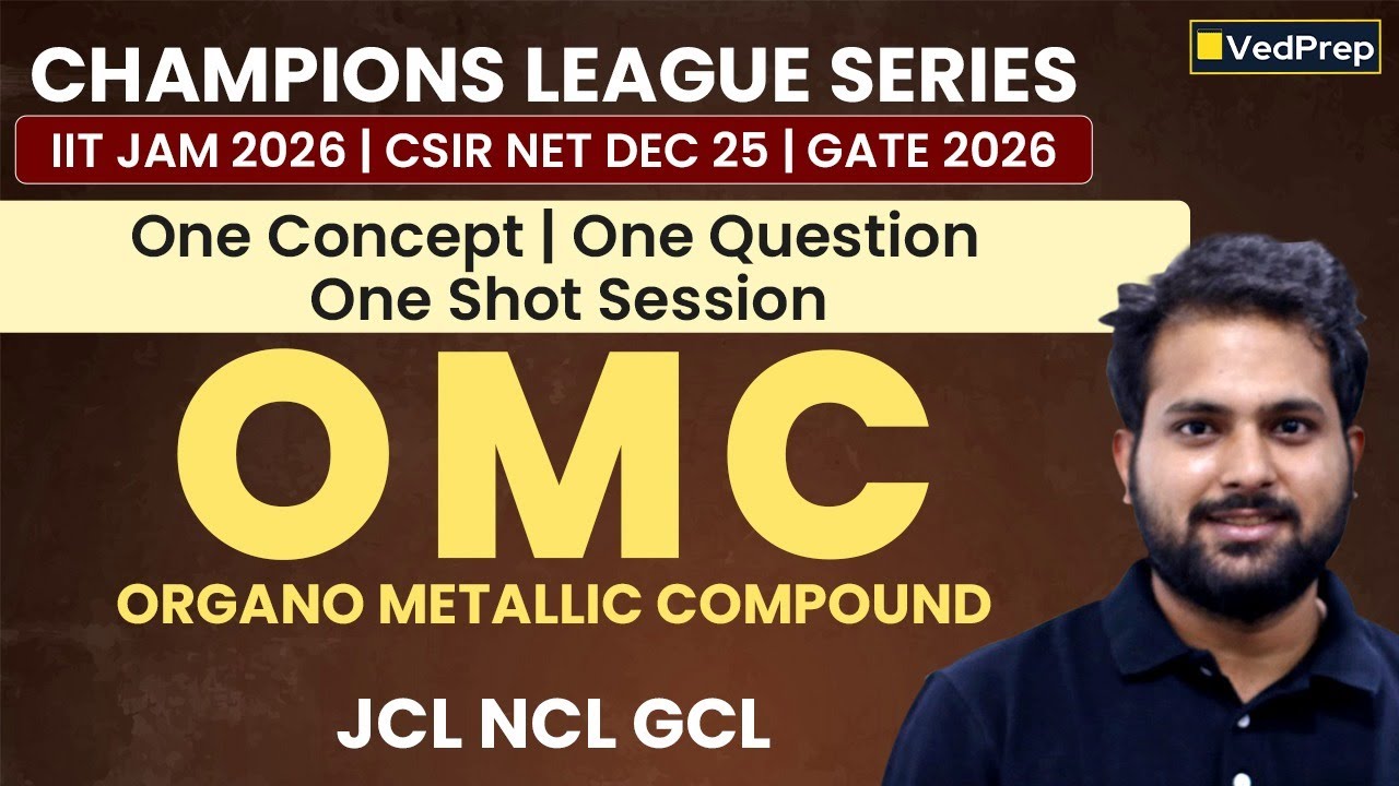 OMC (Organometallic Compounds)One Shot | Champions League IIT JAM 2026 | CSIR NET Dec 2025 | GCL Sir