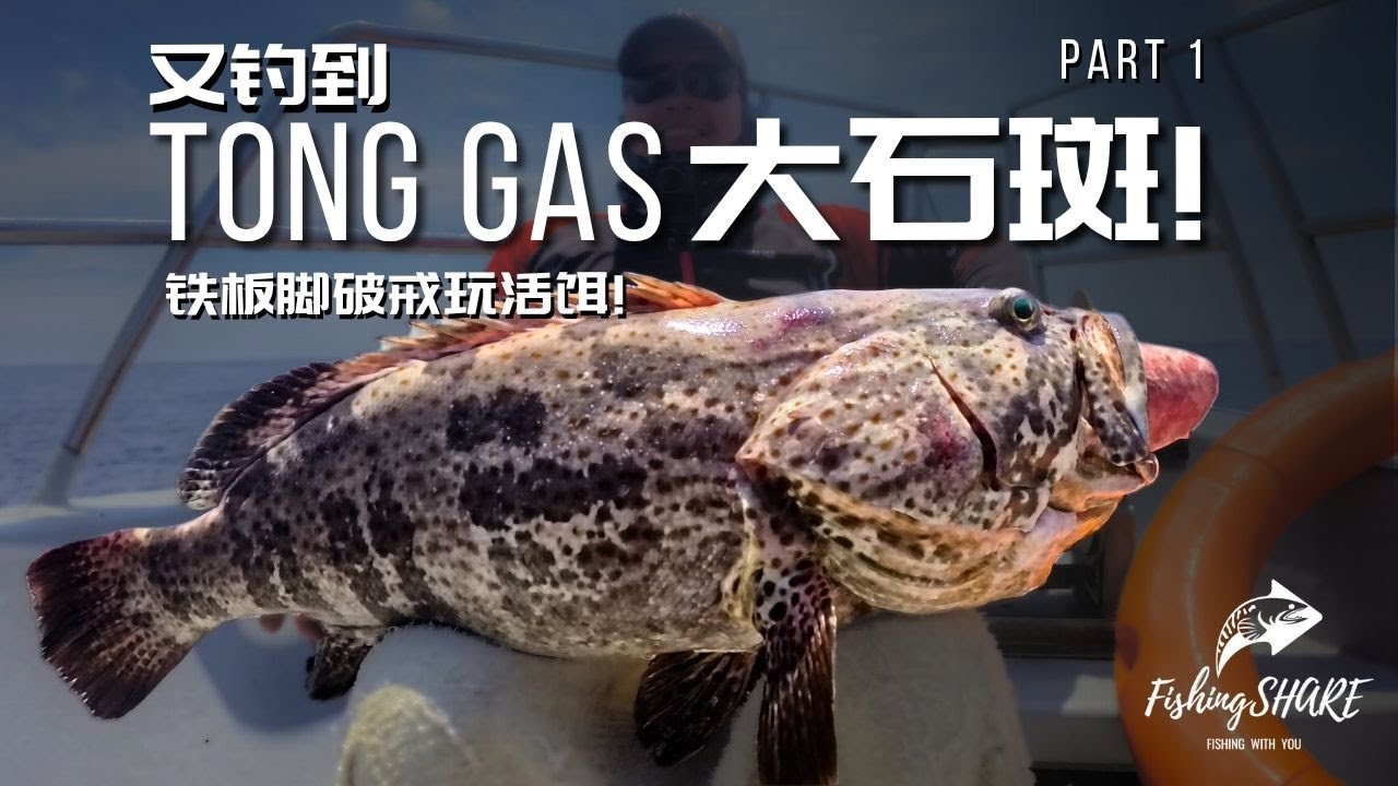 【FishingShare】2025首战JARAK｜又钓到TONG GAS大石斑！铁板脚破戒玩活饵！PART1｜Another TONG GAS GIANT GROUPER Landed!