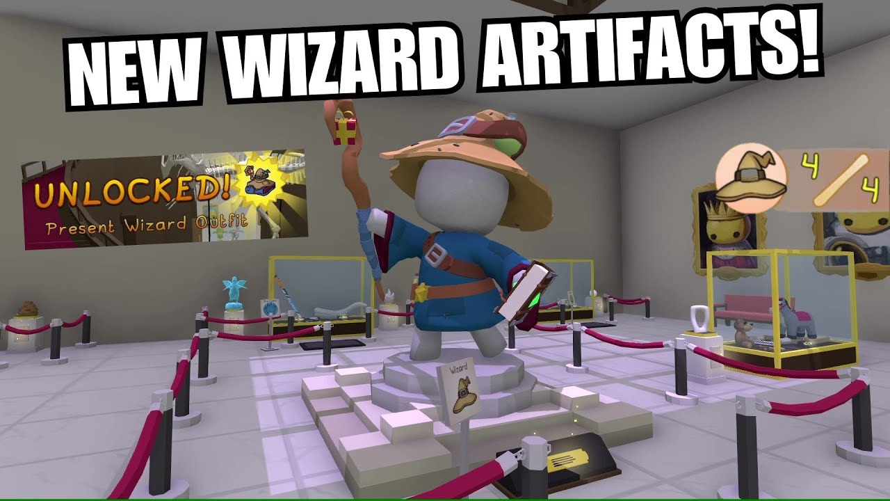 UNLOCK PRESENT WIZARD OUTFIT! ALL WIZARD ARTIFACTS! Wobbly Life Curious Collectors Update