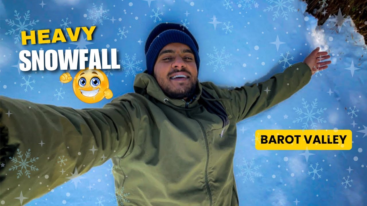 Barot Valley Snowfall ❄️ | finally snowfall ho gai😍 24 Jan 2026