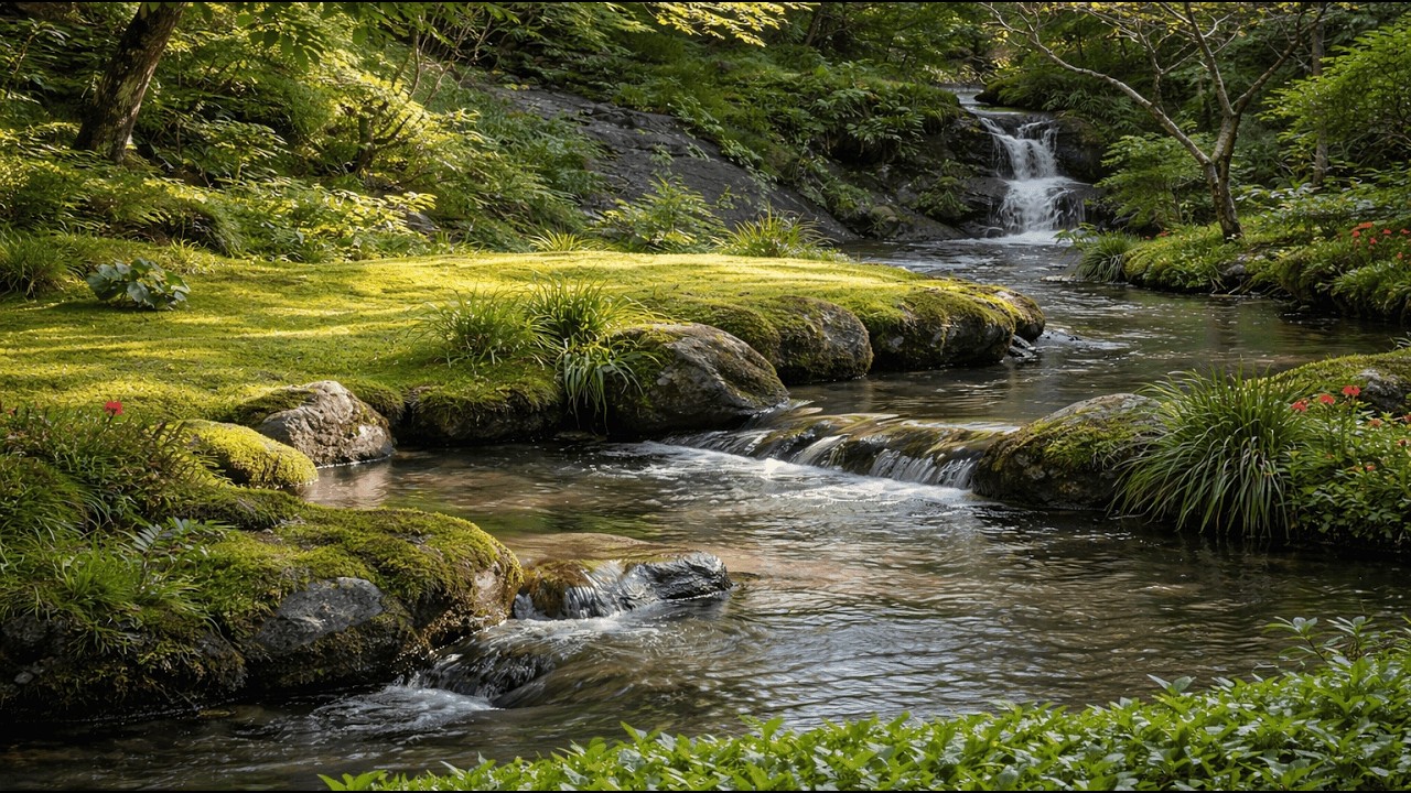 Calm Your Brain in 60 Seconds | Peaceful Stream Ambience