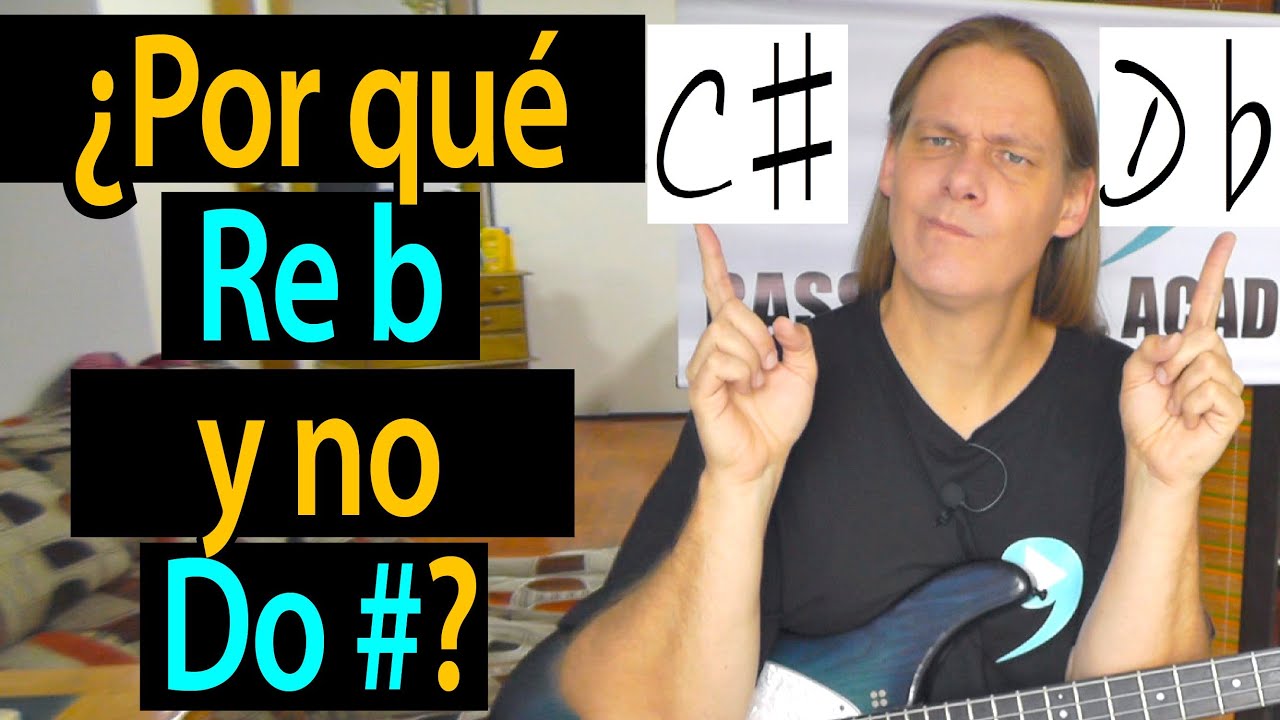 C&oacute;mo saber c&uacute;ando es ♯ SOSTENIDO y cu&aacute;ndo ♭ BEMOL? Por qu&eacute; a una nota se le dice D♭ y no C♯?