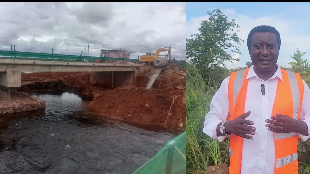 The bridge President Hakainde Hichilema directed to be built in Kawambwa is nearing completion.