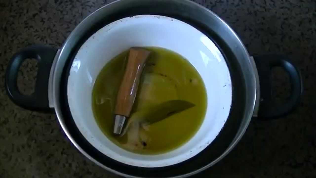 Opinel пропитка льняным маслом