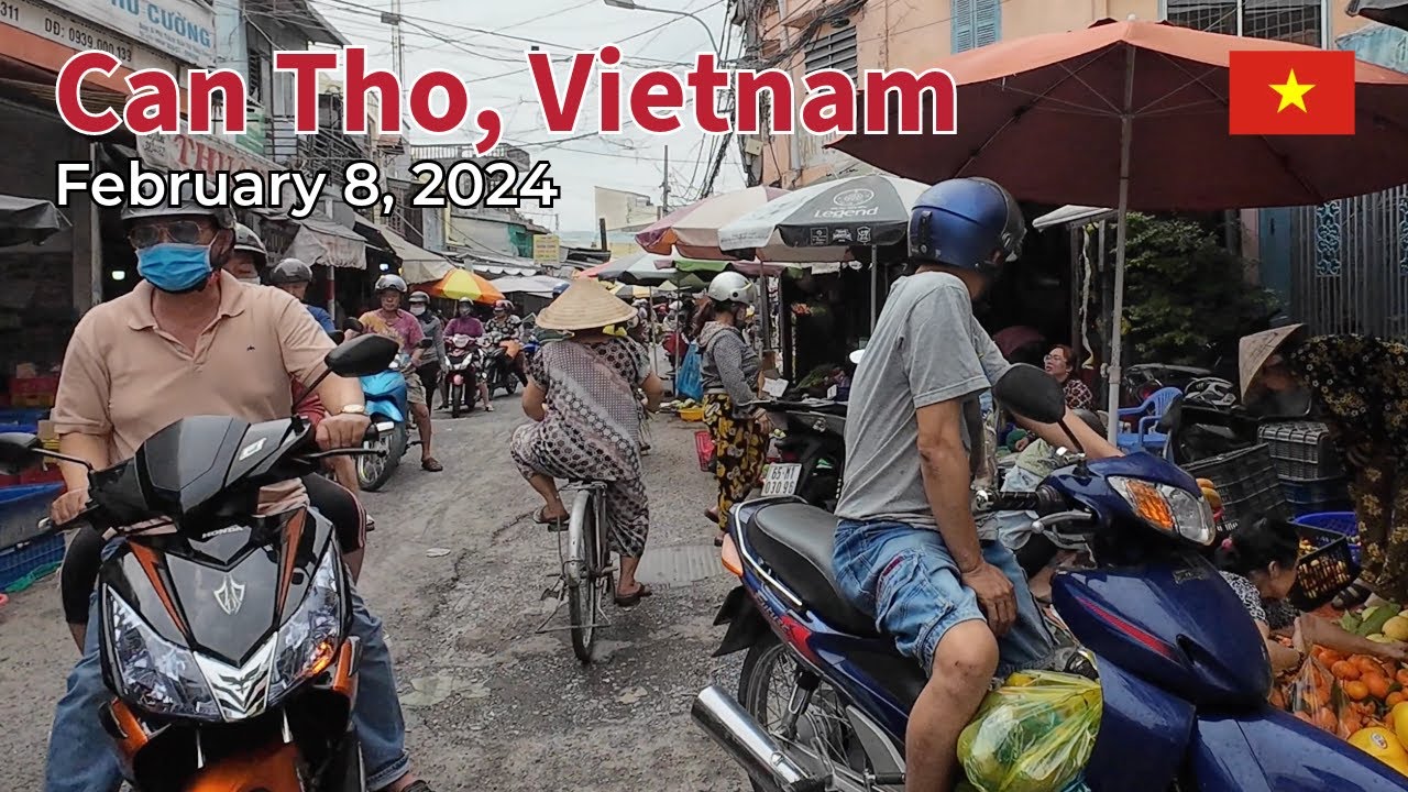 Can Tho, Vietnam - February 8, 2024 [4K/50fps] (45 minutes)