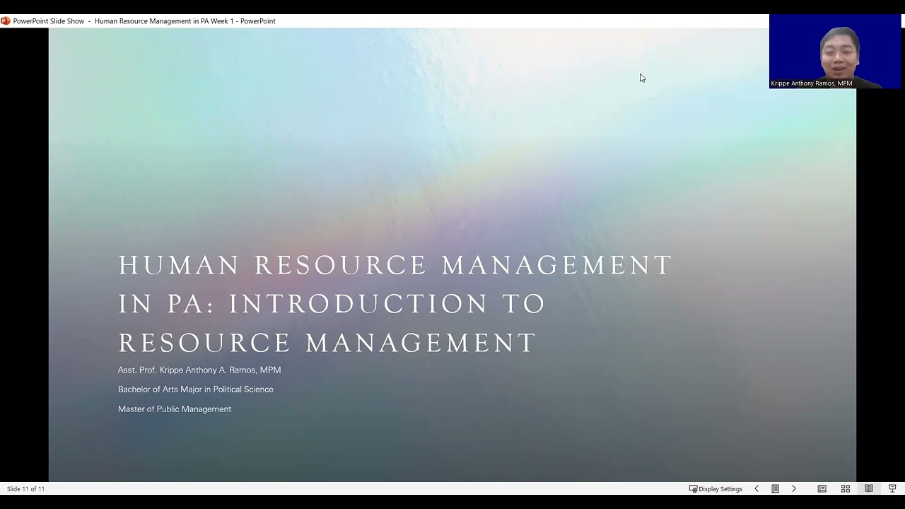 Introduction to Resource Management