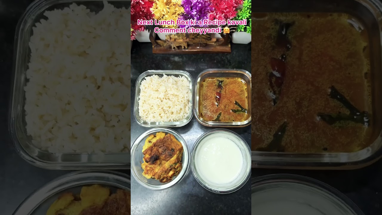 Lunch Box Day-25: Chicken Egg Omelette, Tomato Rasam & Curd Meal! 🍛🥚😋 | Quick & Healthy Indian Lunch