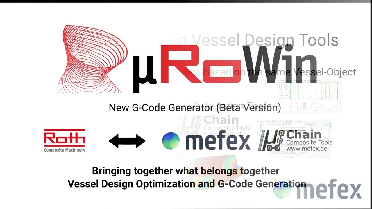 Roth Composite Machinery - MyRoWin - NEW Roth Filament Winding Software