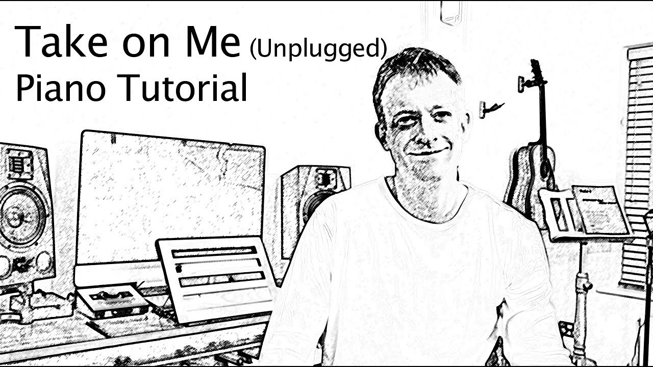 Научитесь играть Take on Me группы A-Ha (акустическая версия) на клавиатуре фортепиано