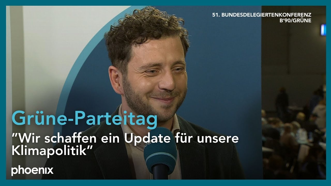 Grüne-Parteitag: Felix Banaszak im phoenix-Interview | 28.11.2025