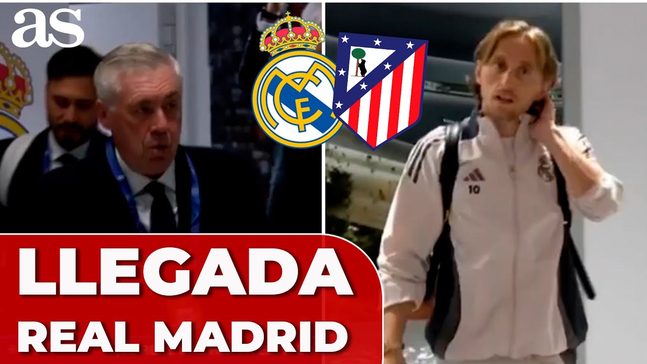 LLEGADA del MADRID al BERNABÉU tras el IMPRESIONANTE RECIBIMIENTO | REAL MADRID-ATLÉTICO | CHAMPIONS