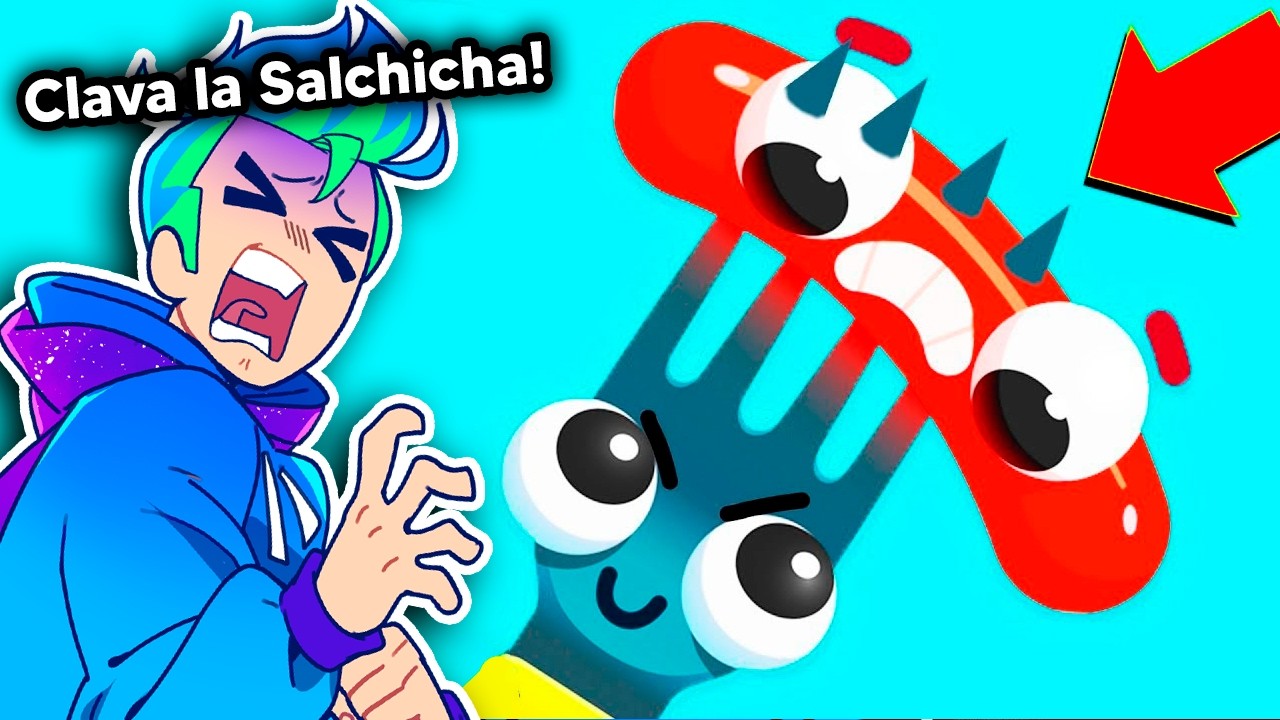 SIMULADOR de CLAVAR la SALCHICHA en el TENEDOR EXTREMO😜