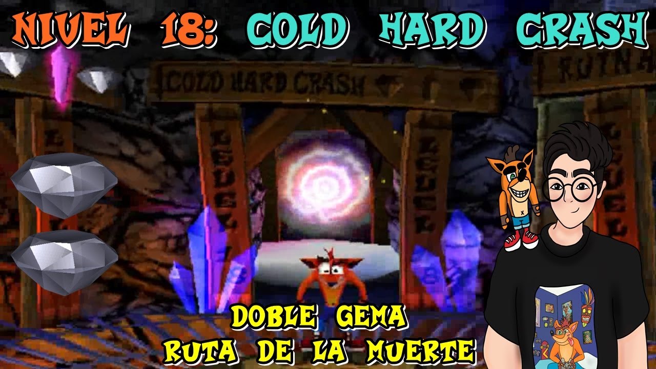 Nivel 18: Cold Hard Crash - Crash Bandicoot 2: Cortex Strikes Back PS1 Gameplay