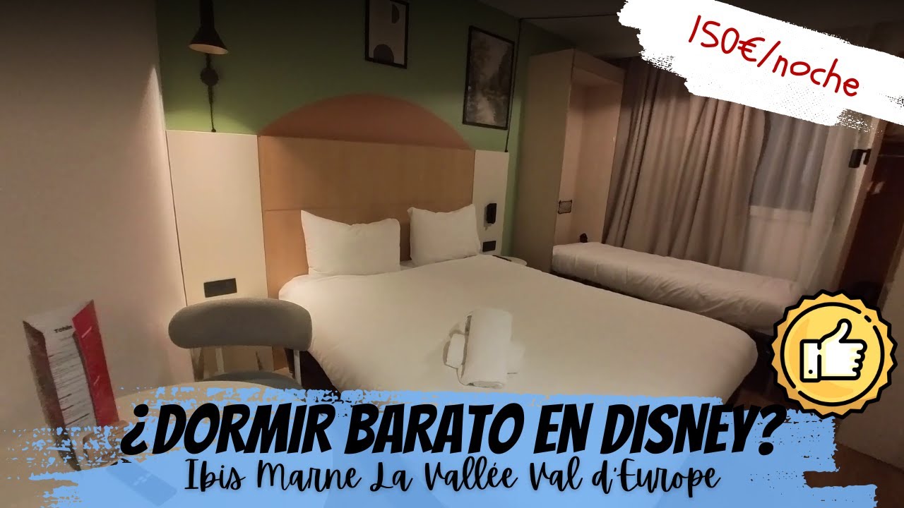 Dormir a 1 ESTACIÓN de Disney 🚆 Room Tour Ibis Marne La Vallée Val d'Europe