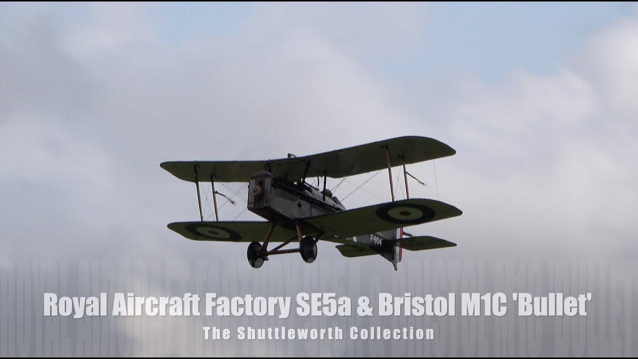Original 103 year old WW1 SE5a & Bristol M1C replica - Shuttleworth Family Airshow 2021