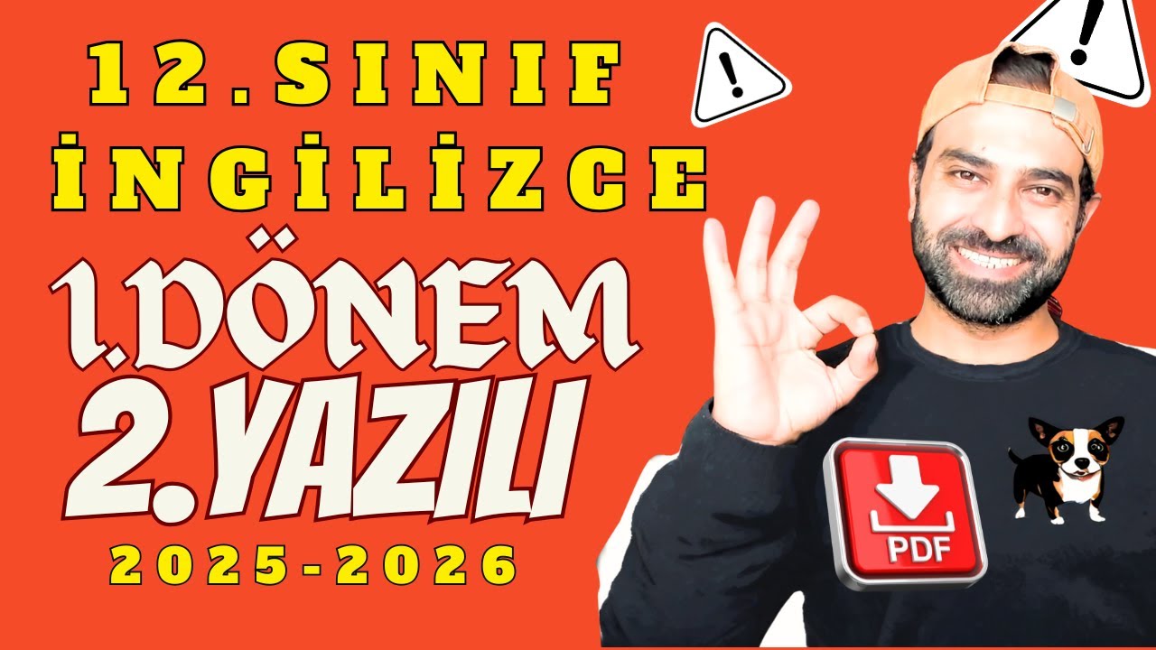 12.SINIF İNGİLİZCE 1.DÖNEM 2.YAZILI 2025