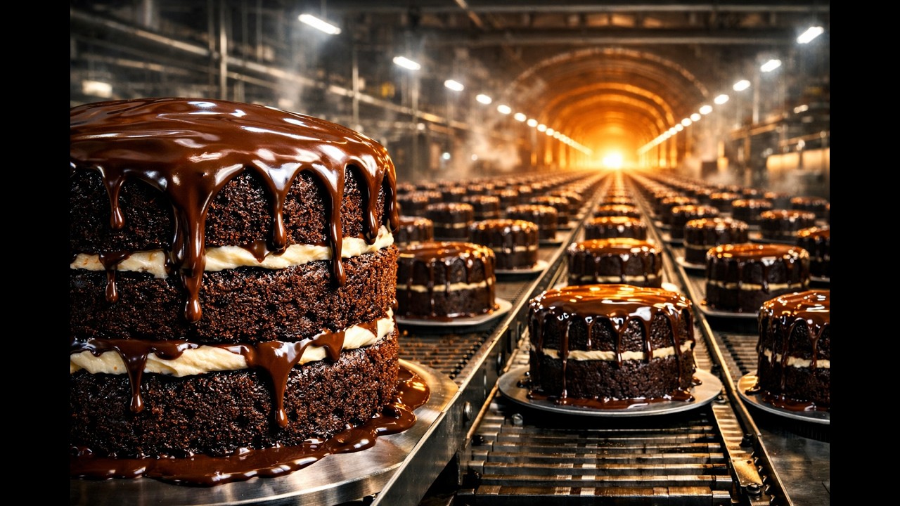 Inside the Mega Cake Factory –How Millions of Cakes Are Made