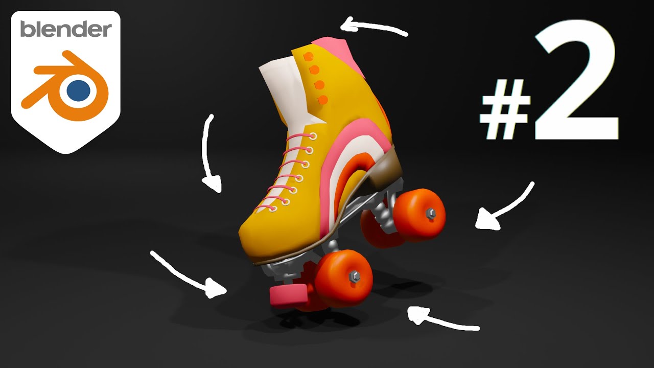 Roller Skates | PART 2 | Blender Modeling Tutorial for BEGINNERS
