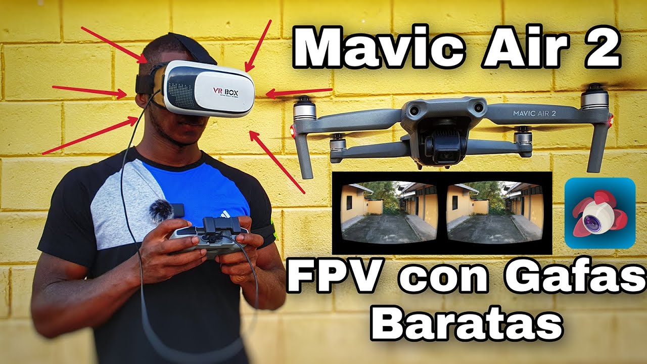 GAFAS BARATAS - MAVIC AIR 2-VUELO FPV en ESPAÑOL