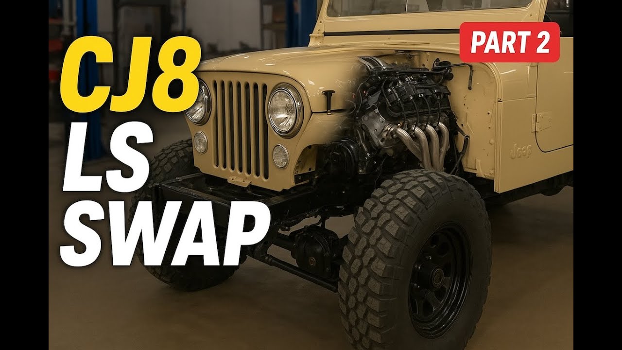 Jeep CJ8 Scrambler LS Swap Part 2 | Tube Fenders, High Steer & Paint Progress