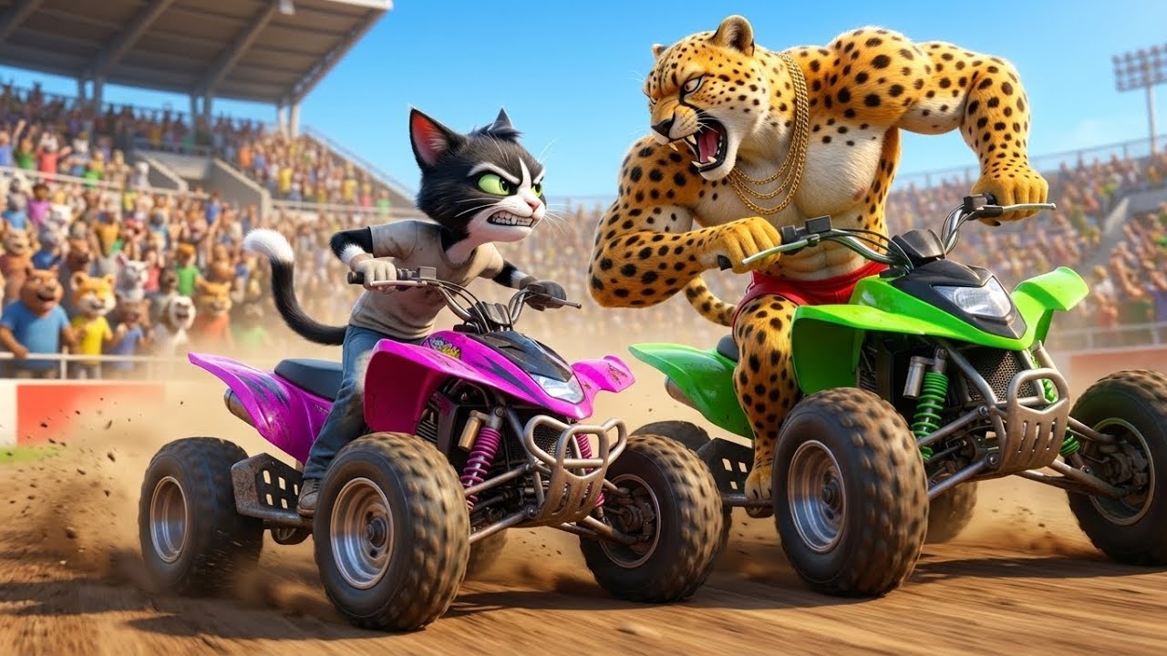 Heartbroken Skinny Cat Wins Quad Bike Championship - Most Emotional Love Story Ever 💔🏍️