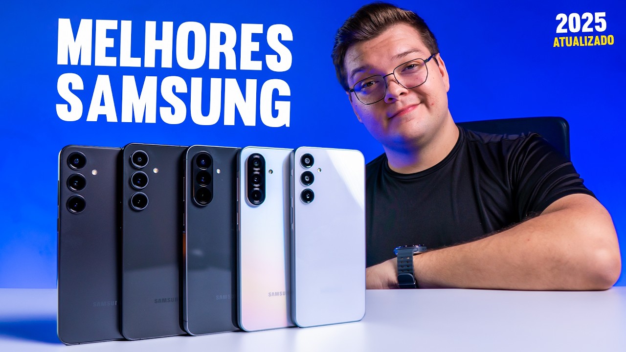 MELHORES CELULARES da SAMSUNG para COMPRAR em 2025! (atualizado)