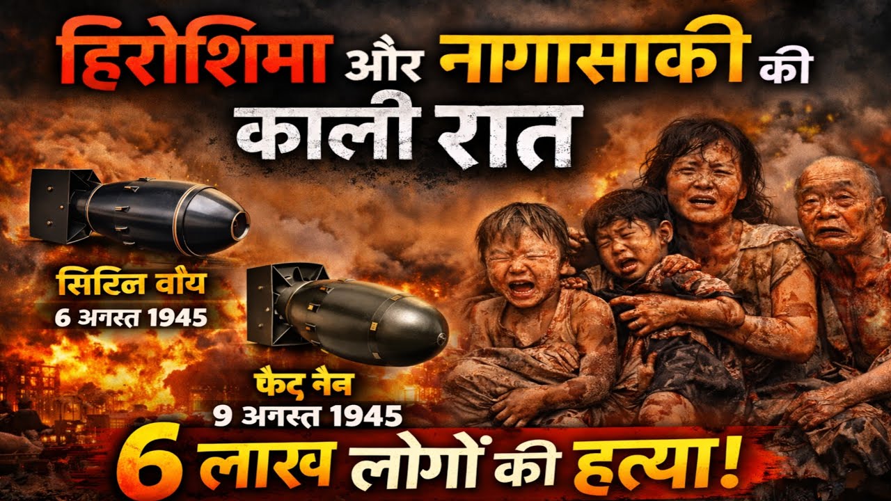6 अगस्त 1945 की ओ काली रात जिसने 6 लाख लोगों को हिरोशिमा नागासाकी में निगल गया! Iran Israil War 2026